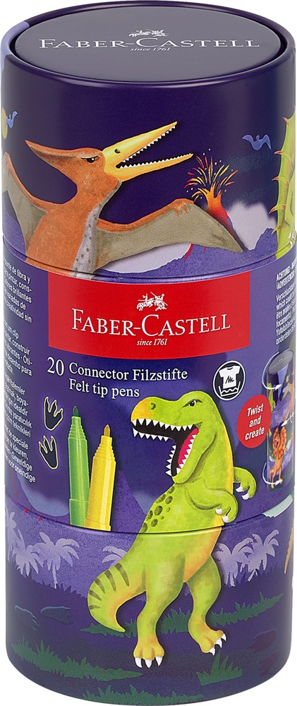 Faber-Castell Connector Dinoszaurusz 20 db filctoll készlet