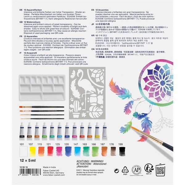 Faber-Castell Creative Studio 18 db akvarell festőkészlet