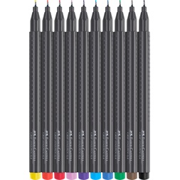 Faber-Castell Grip 0,4 mm 10 db színes tűfilc készlet