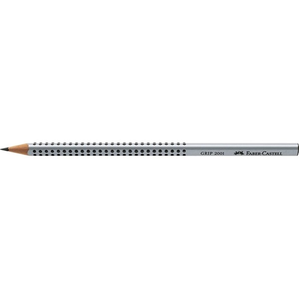 Faber-Castell Grip 2001 háromszögletű ezüst 2H grafitceruza