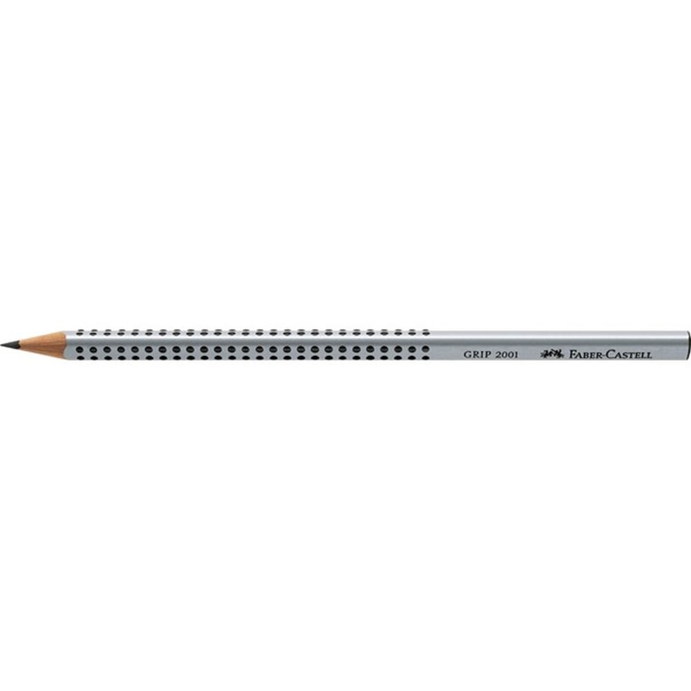 Faber-Castell Grip 2001 háromszögletű ezüst 2H grafitceruza