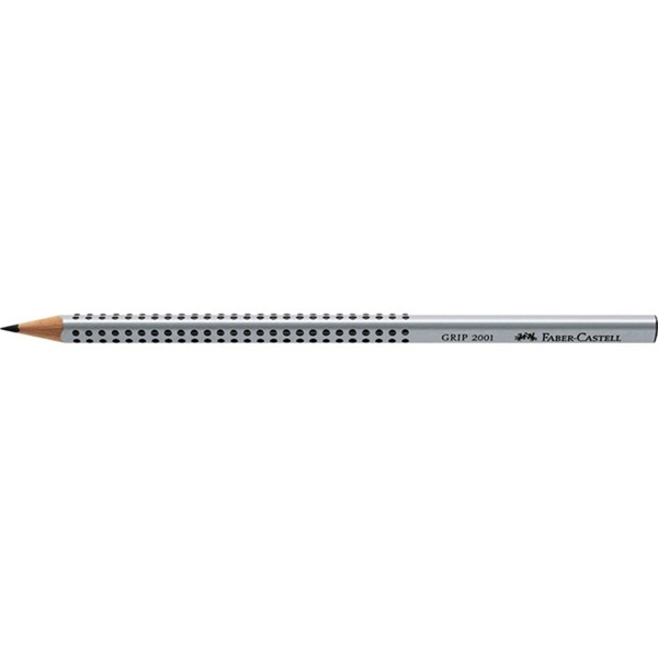 Faber-Castell Grip 2001 háromszögletű ezüst H grafitceruza