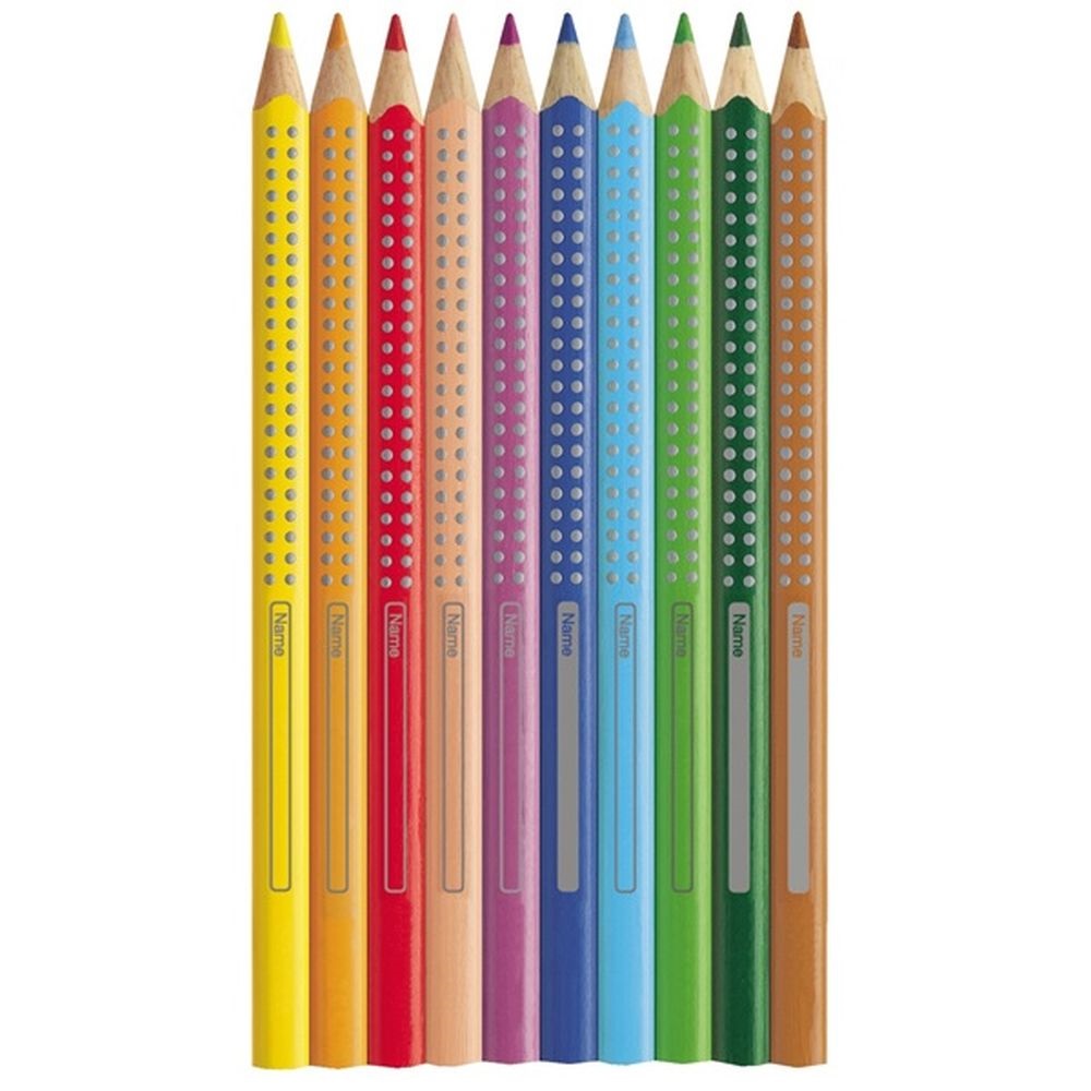 Faber-Castell Grip Jumbo háromszögletű 12 db színes ceruza készlet