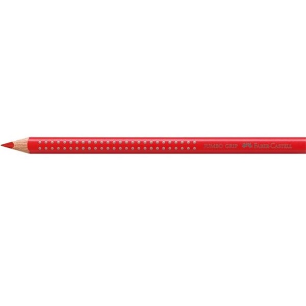 Faber-Castell Grip Jumbo háromszögletű eperpiros színes ceruza