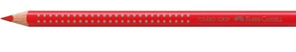 Faber-Castell Grip Jumbo háromszögletű eperpiros színes ceruza