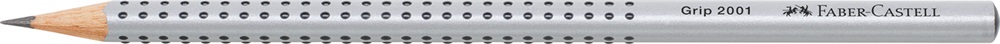 Faber-Castell Grip 2001 háromszögletű ezüst H grafitceruza