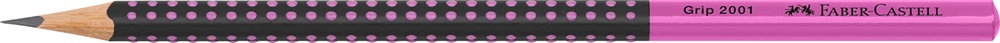 Faber-Castell Grip 2001 háromszögletű kéttónusú fekete/rózsaszín HB grafitceruza