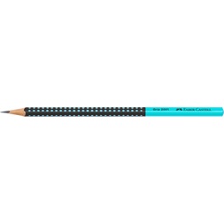 Faber-Castell Grip 2001 háromszögletű kéttónusú fekete/türkiz HB grafitceruza