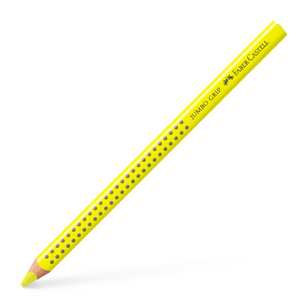 Faber-Castell Grip Jumbo háromszögletű citromsárga színes ceruza