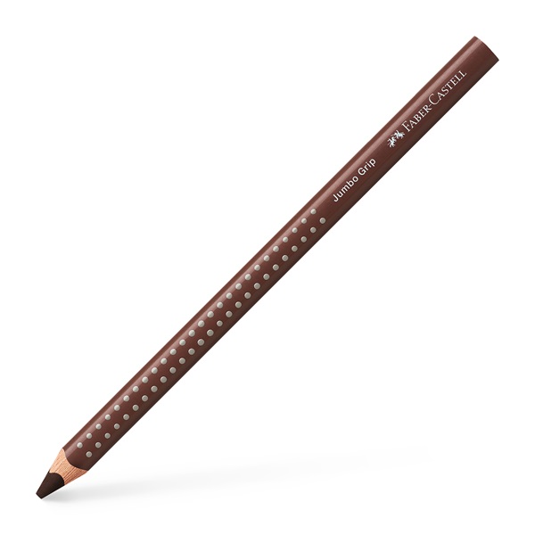 Faber-Castell Grip Jumbo háromszögletű csokoládébarna színes ceruza