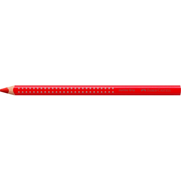 Faber-Castell Grip Jumbo háromszögletű eperpiros színes ceruza