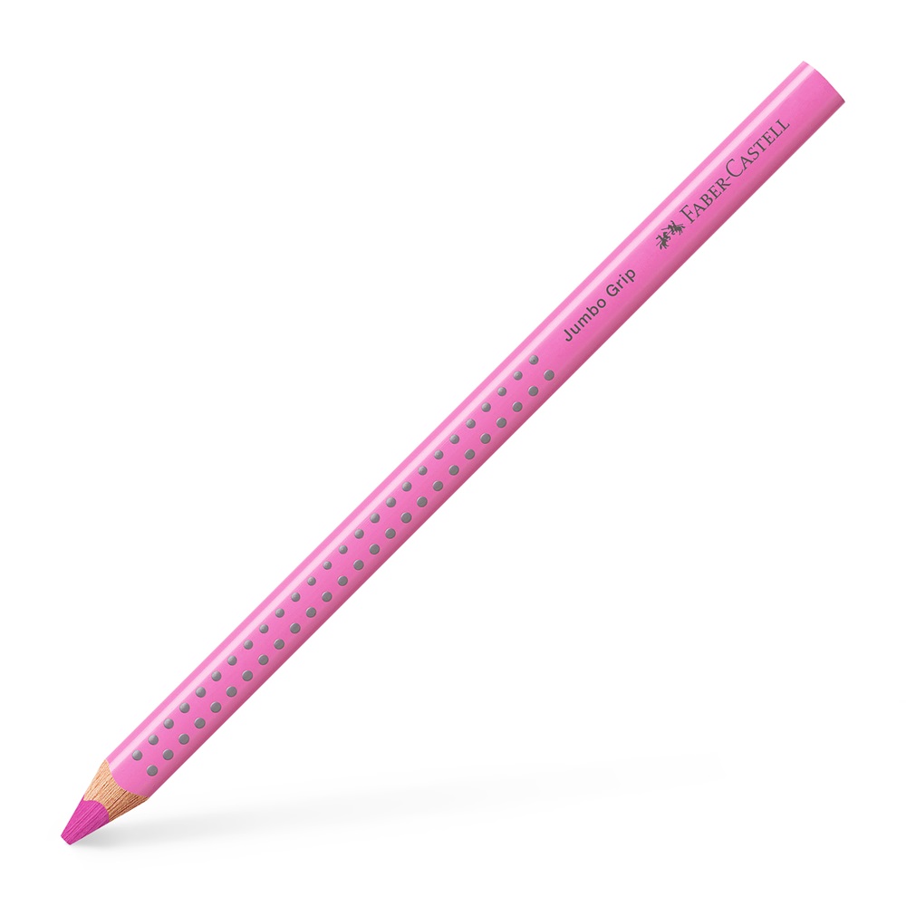 Faber-Castell Grip Jumbo háromszögletű flamingó rózsaszín színes ceruza