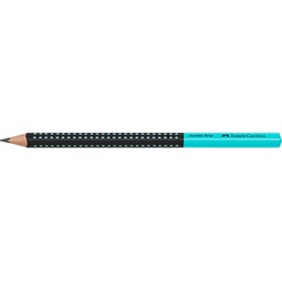 Faber-Castell Grip Jumbo háromszögletű kéttónusú fekete/türkiz HB grafitceruza