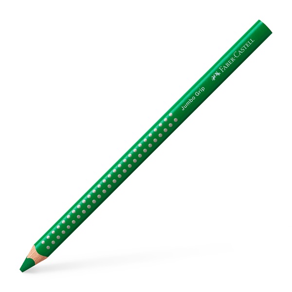 Faber-Castell Grip Jumbo háromszögletű zöld színes ceruza