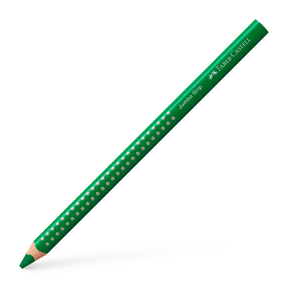 Faber-Castell Grip Jumbo háromszögletű zöld színes ceruza