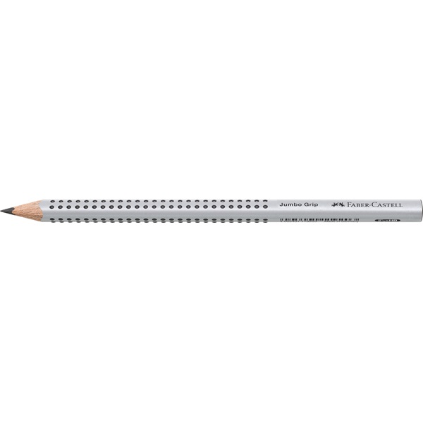 Faber-Castell Grip háromszögletű Jumbo ezüst HB grafitceruza