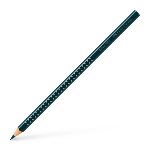 Faber-Castell Grip háromszögletű fenyőzöld színes ceruza