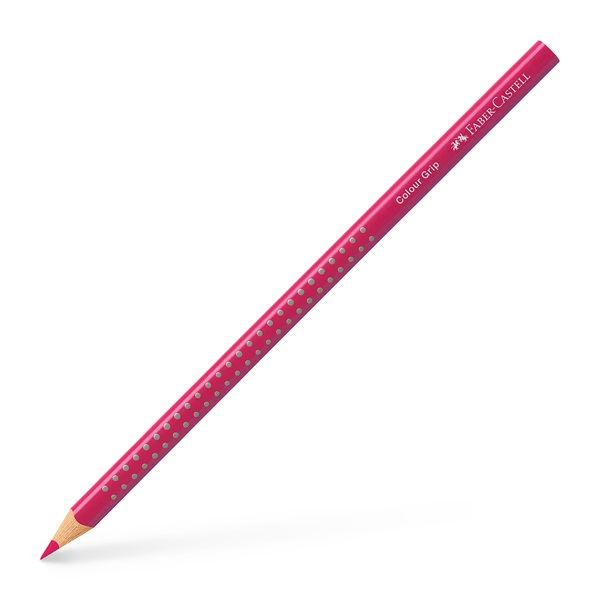 Faber-Castell Grip háromszögletű málnapiros színes ceruza