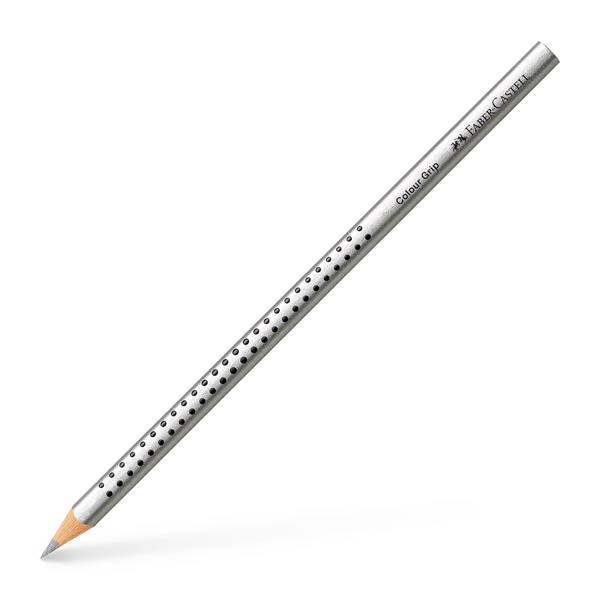 Faber-Castell Grip háromszögletű metál ezüst színes ceruza