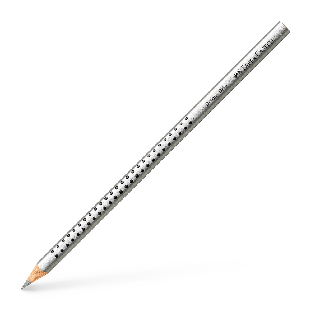 Faber-Castell Grip háromszögletű metál ezüst színes ceruza