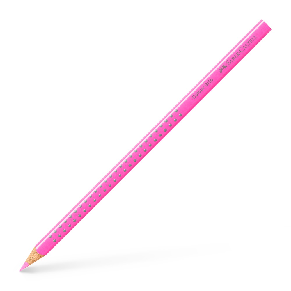 Faber-Castell Grip háromszögletű neon rózsaszín színes ceruza