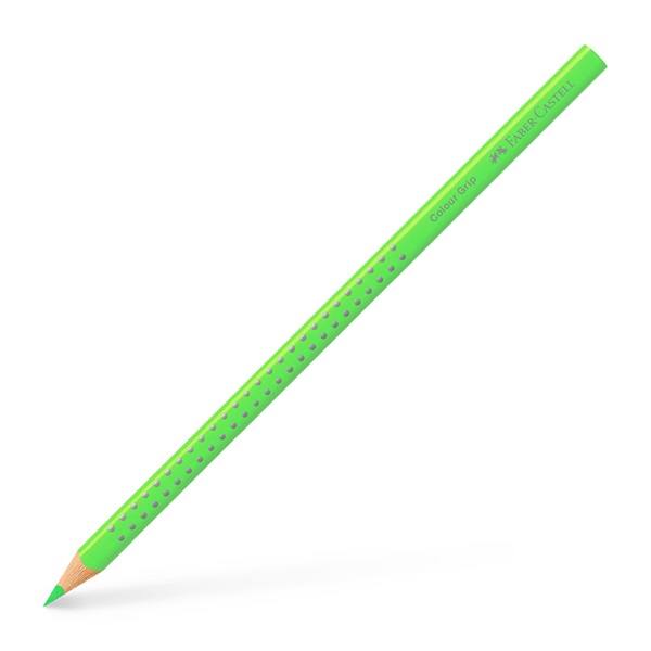 Faber-Castell Grip háromszögletű neon zöld színes ceruza
