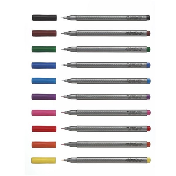 Faber-Castell Grip 0,4 mm 10 db színes tűfilc készlet