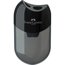 Faber-Castell dupla tartályos fekete hegyező