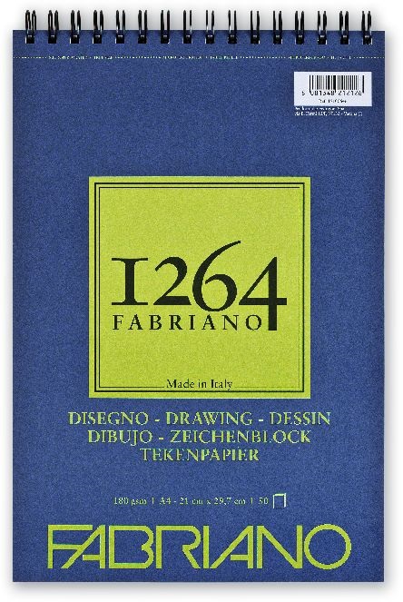 Fabriano 1264 Drawing 180g A4 50lapos spirálkötött rajztömb