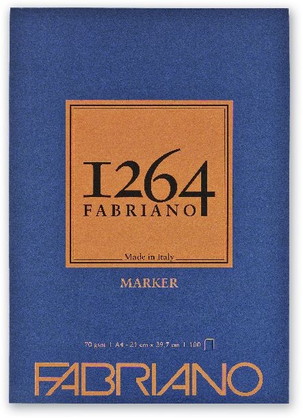 Fabriano 1264 Marker A4 70g/m2 100 lapos felül ragasztott tömb