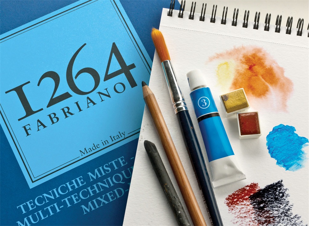 Fabriano 1264 Mixed Media 300 g A4 30 lap spirál rajz- és vázlattömb