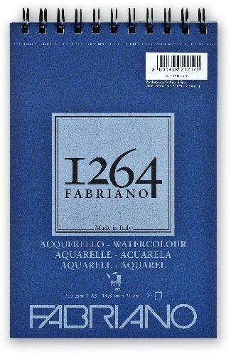Fabriano 1264 Watercolour 300g A5 20lapos spirálkötött akvarell tömb
