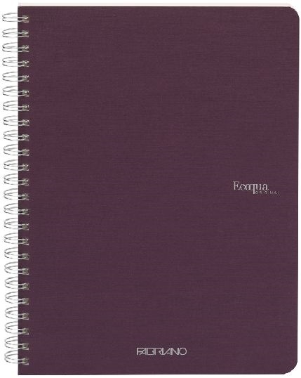 Fabriano Ecoqua A5 70lapos lila kockás spirálfüzet