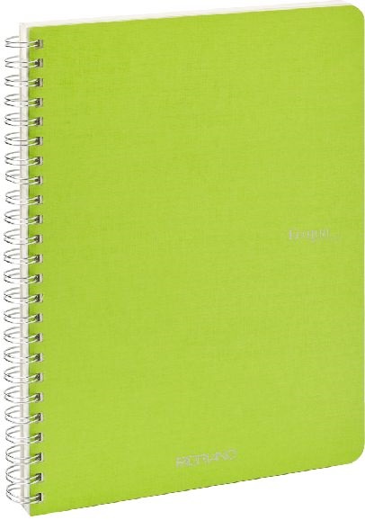Fabriano Ecoqua A5 70lapos világoszöld sima spirálfüzet