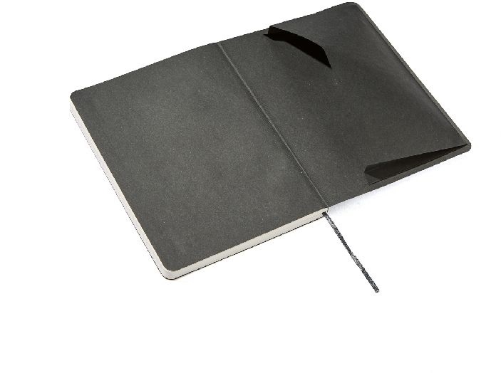 Fabriano Ecoqua Plus A5 80 lapos antracit vonalas notesz