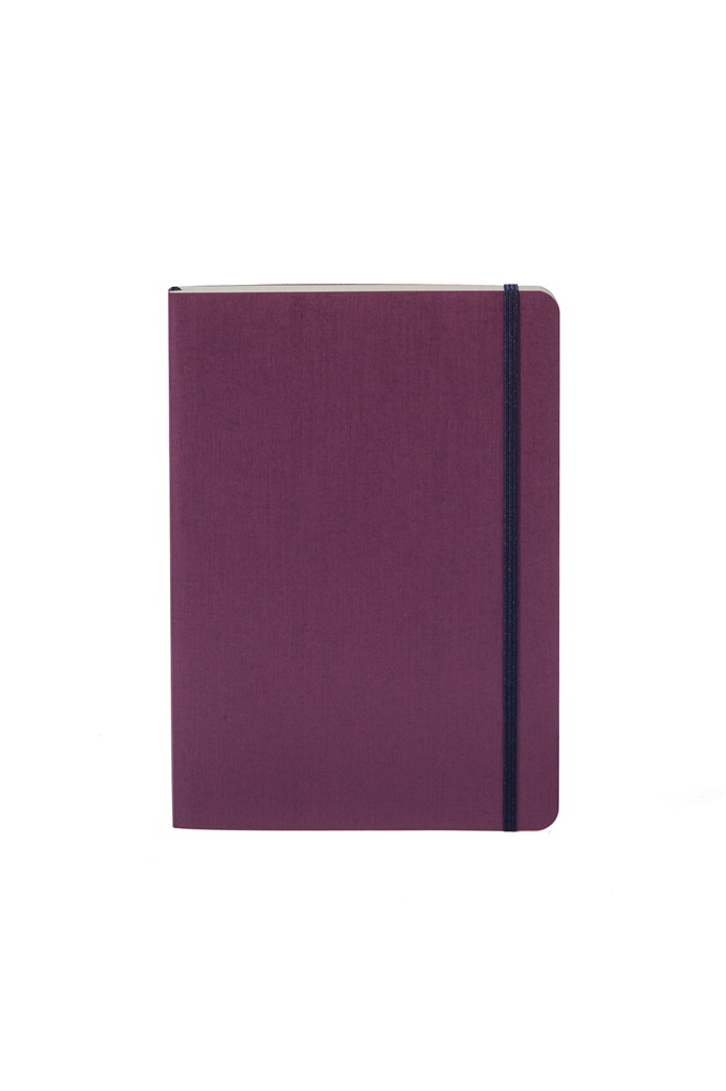 Fabriano Ecoqua Plus A5 80 lapos lila vonalas notesz