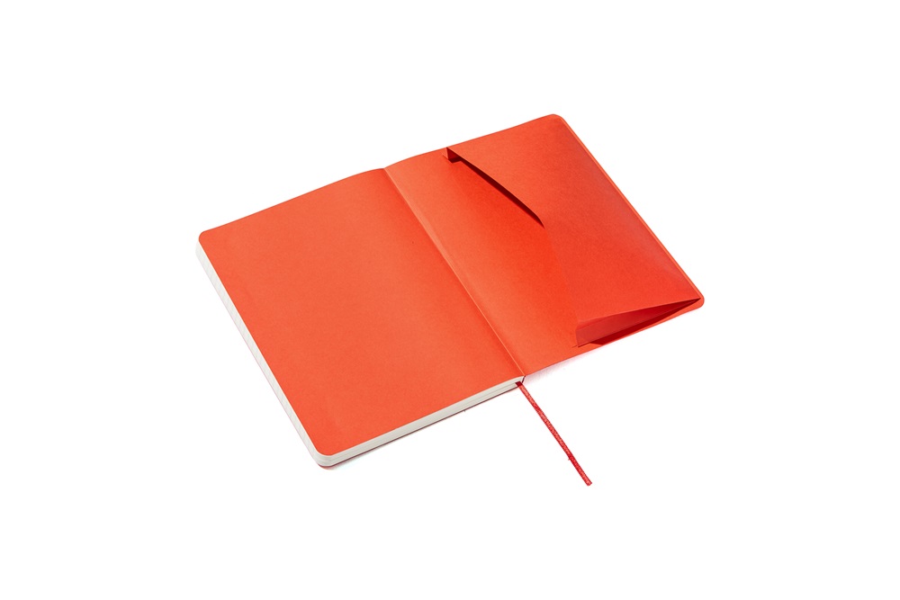 Fabriano Ecoqua Plus A5 80 lapos piros vonalas notesz