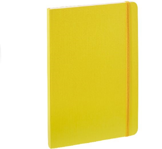 Fabriano Ecoqua Plus A5 80 lapos sárga vonalas notesz