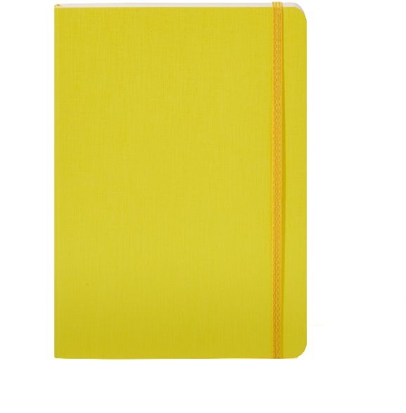 Fabriano Ecoqua Plus A5 80 lapos sárga vonalas notesz