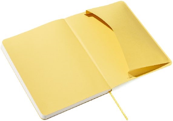Fabriano Ecoqua Plus A5 80 lapos sárga vonalas notesz