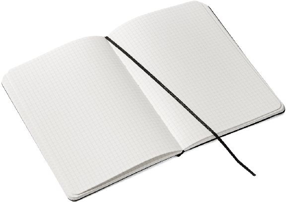 Fabriano Ecoqua Plus A5 80 lapos sötétkék kockás notesz