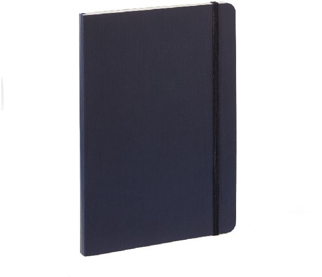 Fabriano Ecoqua Plus A5 80 lapos sötétkék vonalas notesz
