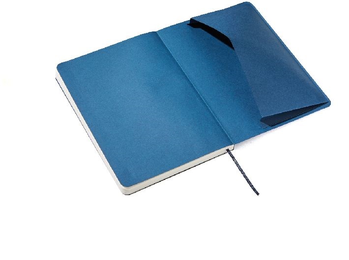 Fabriano Ecoqua Plus A5 80 lapos sötétkék vonalas notesz