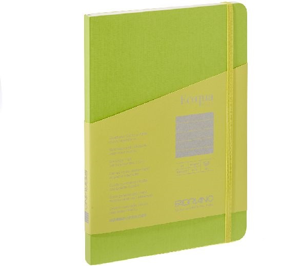 Fabriano Ecoqua Plus A5 80 lapos világoszöld vonalas notesz