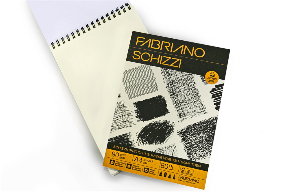 Fabriano Sketch 90 g A4 80 lap spirál rajz- és vázlattömb