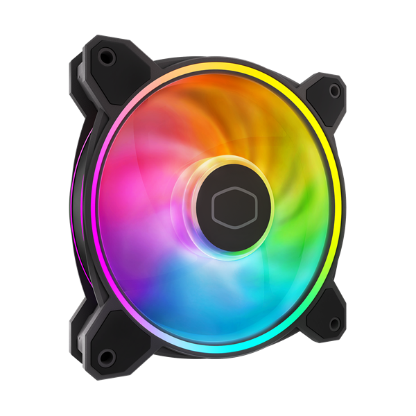 Fan Cooler Master - Case Fan - 12cm - MasterFan MF120 Halo2 - Fekete - MFL-B2DN-21NP2-R2