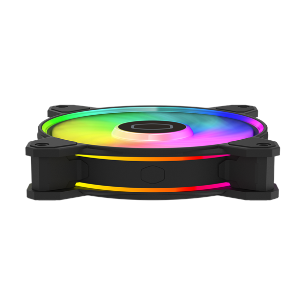 Fan Cooler Master - Case Fan - 12cm - MasterFan MF120 Halo2 - Fekete - MFL-B2DN-21NP2-R2
