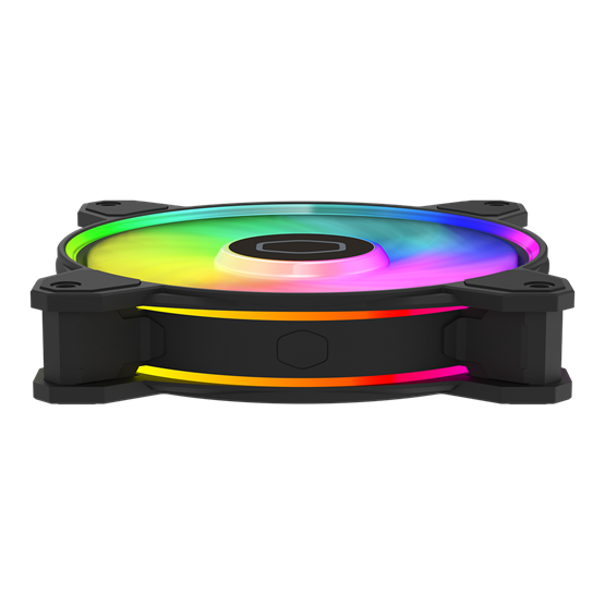 Fan Cooler Master - Case Fan - 12cm - MasterFan MF120 Halo2 - Fekete - MFL-B2DN-21NP2-R2