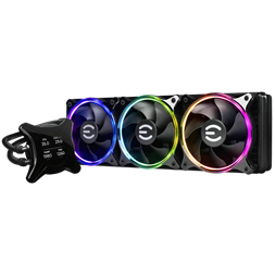 Fan EVGA - CLC 360 mm All-In-One RGB LED CPU Vízhűtés/univerzális - 400-HY-CX36-V1
