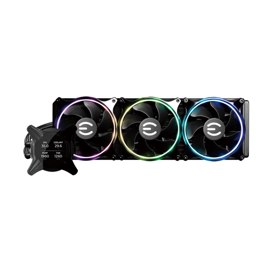 Fan EVGA - CLC 360 mm All-In-One RGB LED CPU Vízhűtés/univerzális - 400-HY-CX36-V1